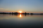 14.08.2022: Sonnenuntergang ber der Elbe bei Garsedow