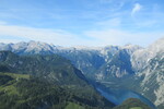 27.07.2021: Berchtesgadener Land - Blick vom Jenner ber das Sdende des Knigssees zum Steinernen Meer