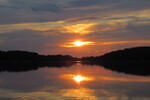 15.08.2021: Mecklenburgische Seenplatte - Sonnenuntergang ber dem Petersdorfer See