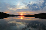 15.08.2021: Mecklenburgische Seenplatte - Sonnenuntergang ber dem Petersdorfer See