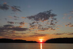 20.08.2021: Mecklenburgische Seenplatte - Sonnenuntergang ber dem Petersdorfer See