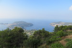 29.07.2018: Côte d'Azur - Blick von der Passstrae zum Col d'Èze auf die Halbinsel Cap Ferrat und Villefranche