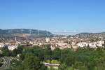 15.07.2022: Cevennen - Blick von D 110 Millau - Chaos de Montpellier ber Millau zum Viadukt
