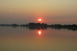 24.07.2013: Lago Superiore bei Mantua - Sonnenuntergang berm See