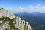 19.08.2017: Nationalpark Bucegi - Blick vom Heldenkreuz in nordstliche Richtung ber das Prahova-Tal