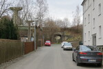 Wegeberfhrung am Ende der Grnstrae in Greiz-Aubachtal am 30.01.2016