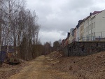 freigeschnittene Trasse unterhalb der Kermannstrae in Greiz am 05.02.2022; Blick in Richtung Neumark