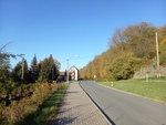 Papiermhlenweg am 01.11.2024; hier befand sich die frher eine Straenbrcke ber die Bahnstrecke