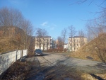 Am Elsterplatz befand sich frher eine - schon vor Jahren beseitigte - berfhrung der Bahnlinie ber die Rudolf-Breitscheid-Strae. Aufnahme vom 08.02.2025.
