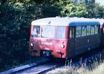 Schienenbus am 21.05.1966 bei Greiz-Aubachtal (Aufnahme: Kurt Maak)