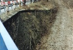 Trasse nach dem Gleisrckbau Anfang 2004, heute verluft hier die Strae; Blick von der Straenbrcke in Richtung Neumark