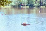 04.06.1972: Schiffsmodell auf dem Hirschteich