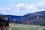 September 1963: Blick vom Reiberg zum Pulverturm und ins Elstertal