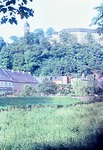 23.06.1967: Blick von der Bruno-Bergner-Strae ber den Parkeingang zum Oberen Schloss