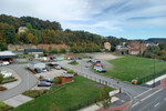 08.10.2024: Blick vom Kaufland-Parkdeck auf das ehemalige Fabrikgelnde