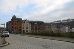 30.11.2014: Die Huserzeile der Grnrathstrae von der Adelheidstrae aus gesehen; ganz links das Haus Adelheidstrae 10.