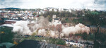 29.04.2001: Blick von der Beethovenstrae whrend der Sprengung