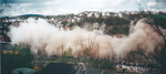 29.04.2001: Blick von der Beethovenstrae whrend der Sprengung