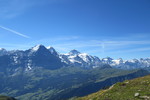 19.07.2020: Berner Oberland - Blick von unterhalb des Faulhorns auf Eiger, Mönch und Jungfrau