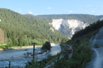 30.07.2020: Rheinschlucht - in der Rheinschlucht zwischen Valendas und Versam
