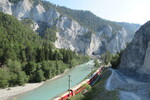 30.07.2020: Rheinschlucht - in der Rheinschlucht zwischen Valendas und Versam
