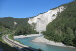 30.07.2020: Rheinschlucht - in der Rheinschlucht zwischen Valendas und Versam