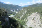 30.07.2020: Rheinschlucht - Blick von der Aussichtsplattform Zault bei Bonaduz