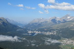 31.07.2020: Engadin - Blick vom Weg zwischen Muottas Muragl und Segantinihütte auf St. Moritz
