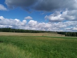 10.09.2017: Vogtland - Blick von der Strae Herrmannsgrn - Waldhausstrae in Richtung Werdauer Wald