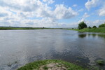 18.05.2013: Elbe an der Ausfahrt des Mhlberger Hafens