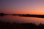 01.10.2011: Sonnenuntergang an der Elbe bei Grieben