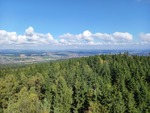 02.10.2025: Fichtelgebirge - Blick vom Burgstein in Richtung Wunsiedel