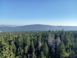 03.10.2025: Fichtelgebirge - Blick vom Asenturm auf dem Ochsenkopf zum Schneeberg