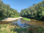 01.09.2024: Thringen (Sonstiges) - Mndung der Schwarza (von links) in die Saale