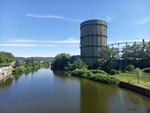 13.07.2025: Saar - Gasometer der Vlklinger Htte - Blick von der Werdener Brcke