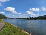 26.07.2025: Rhein - Blick rheinabwrts gegenber von Lahnstein