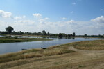 15.08.2022: Mündung der Havel (von rechts) in die Elbe