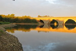 08.09.2013: Vogtland - Brücke der BAB 72 über die Talsperre Pöhl im Morgenlicht