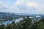 26.07.2023: Rhein - Blick vom Drachenfels flussabwrts