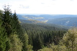 16.10.2016: Vogtland - Blick vom Kammweg Ergebirge - Vogtland bei Schneckenstein in Richtung Klingenthal