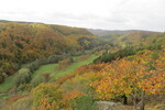 29.10.2016: Harz - Blick von der ehemaligen Ackerburg ins herbstliche Selketal
