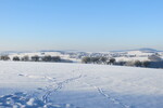 22.01.2017: Vogtland - Blick vom Scholasweg bei Elsterberg in Richtung Grschnitz