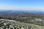 21.04.2019: Bayerischer Wald - Blick vom Lusen in Richtung Sdwesten
