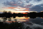 29.04.2020: Sachsen (Sonstiges) - Sonnenuntergang ber der Vorsperre der Talsperre Koberbach