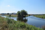 08.08.2020: Sachsen (Sonstiges) - Zusammenfluss von Freiberger (links) und Zwickauer Mulde bei Sermuth