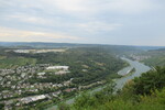 21.08.2020: Mosel - Blick vom Aussichtspavillon in Starkenburg moselabwrts