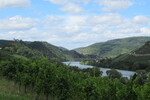 22.08.2020: Mosel - Gterzug auf dem Doppelstockviadukt in Bullay