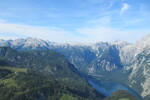 27.07.2021: Berchtesgadener Land - Blick vom Jenner ber das Sdende des Knigssees zum Steinernen Meer