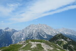 27.07.2021: Berchtesgadener Land - Blick vom Aufstieg zum Hohen Brett auf Watzmann und Jenner
