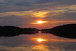 15.08.2021: Mecklenburgische Seenplatte - Sonnenuntergang ber dem Petersdorfer See